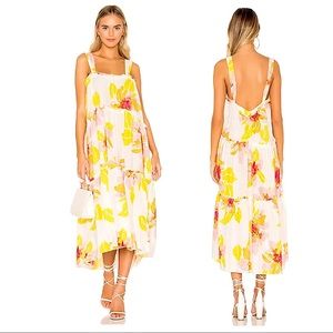 Free People Moonshine Midi Floral Summer Dress XS